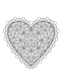 Valentijn hart kleurplaat 9
